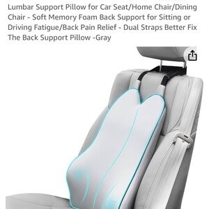 Lumbar Support Pillow for Car Seat Home Chair Dining Chair Memory Foam
